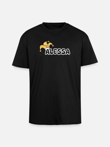 Carnival Alessa - Unisex Oversized Heavyweight T-shirt - black
