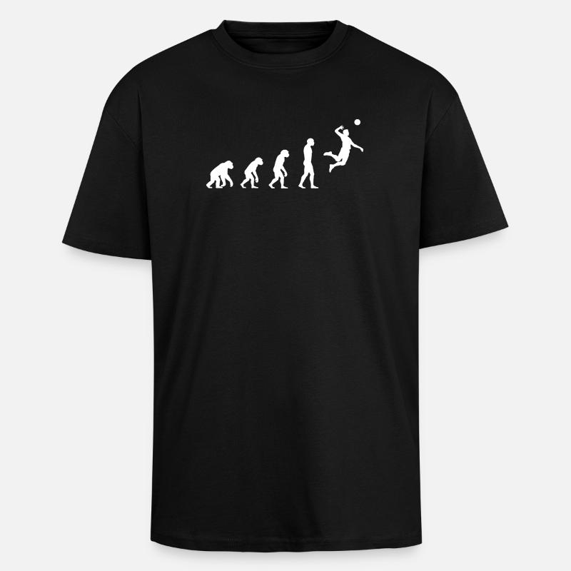 Volley-ball Evolution - T-shirt unisexe oversize épais - noir