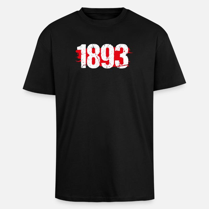 Stuttgart 1893 - Oversized Heavyweight Unisex T-Shirt - Schwarz