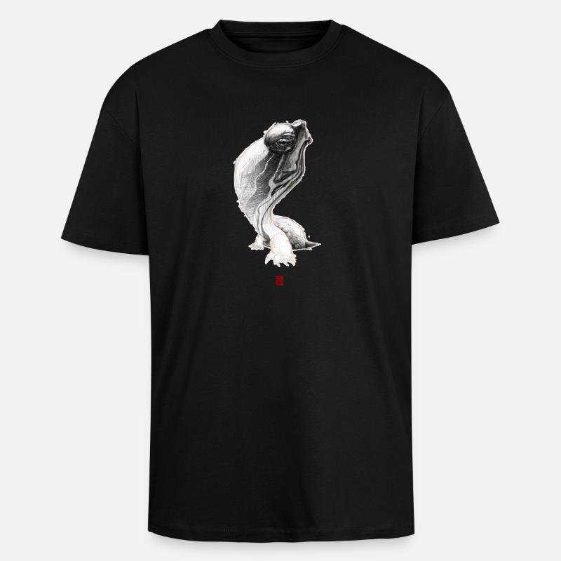 Flüchtige Schildkröte - Oversized Heavyweight Unisex T-Shirt - Schwarz