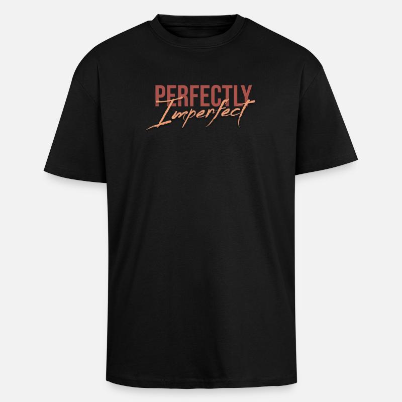 Parfaitement imparfait - T-shirt unisexe oversize épais - noir