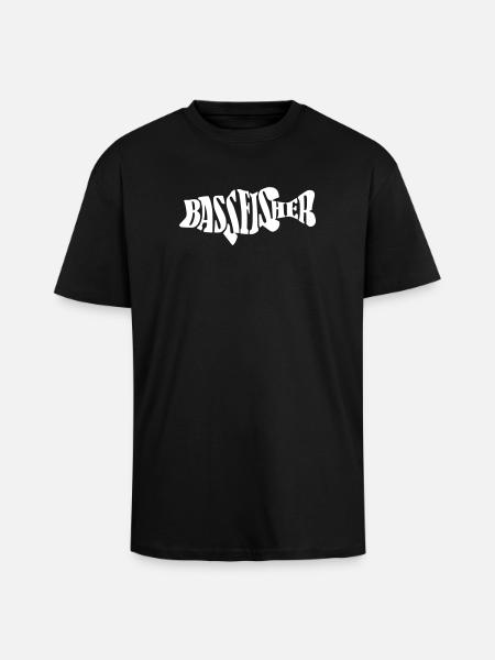 Pêche au bar - T-shirt unisexe oversize épais - noir