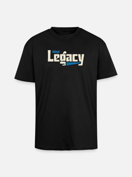 Adopt Legacy: Rescue Pride Tee - Unisex Oversized Heavyweight T-shirt - black