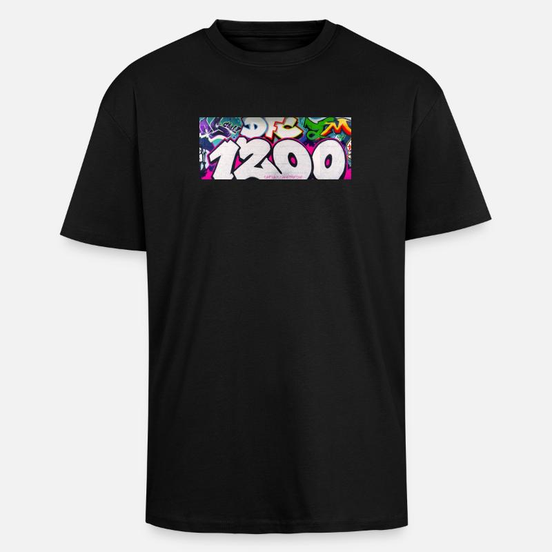 1200 GRAVITY EDIT_1 - Unisex Oversized Heavyweight T-shirt - black