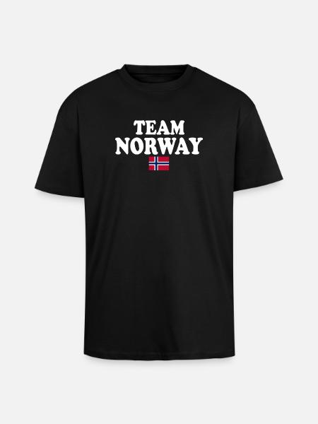 Team norway - Unisex Oversized Heavyweight T-shirt - black