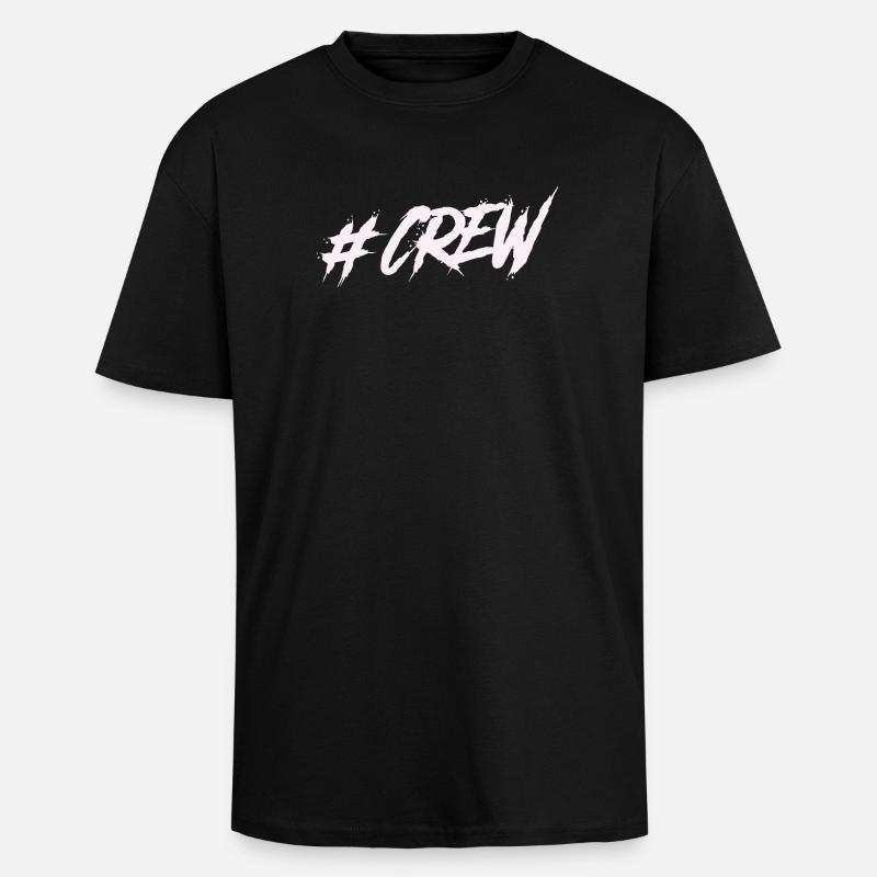 #CREW Graffiti - Oversized Heavyweight Unisex T-Shirt - Schwarz