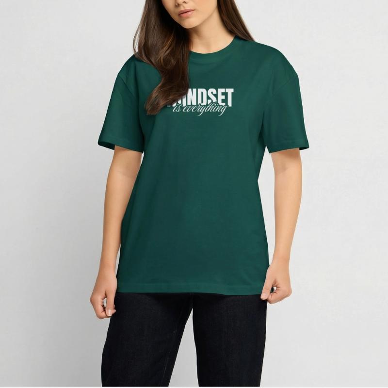 Mindset is everything T-shirt unisexe oversize épais