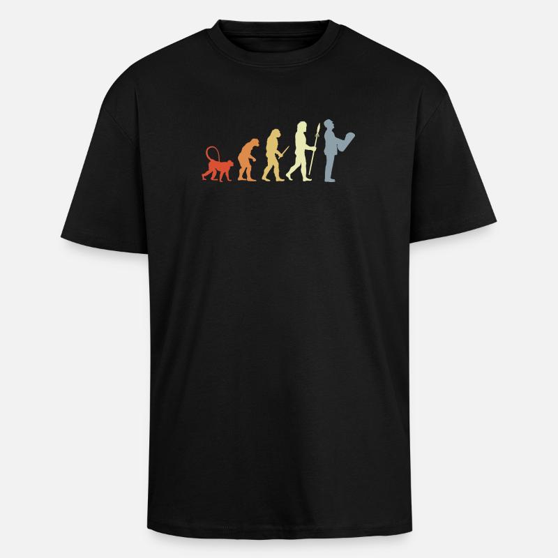 Évolution de l’architecte - T-shirt unisexe oversize épais - noir