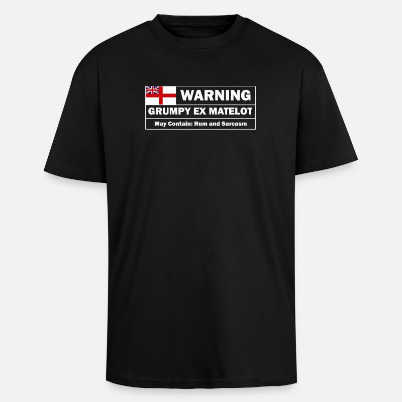 Grumpy Ex-matelot - Unisex Oversized Heavyweight T-shirt - black
