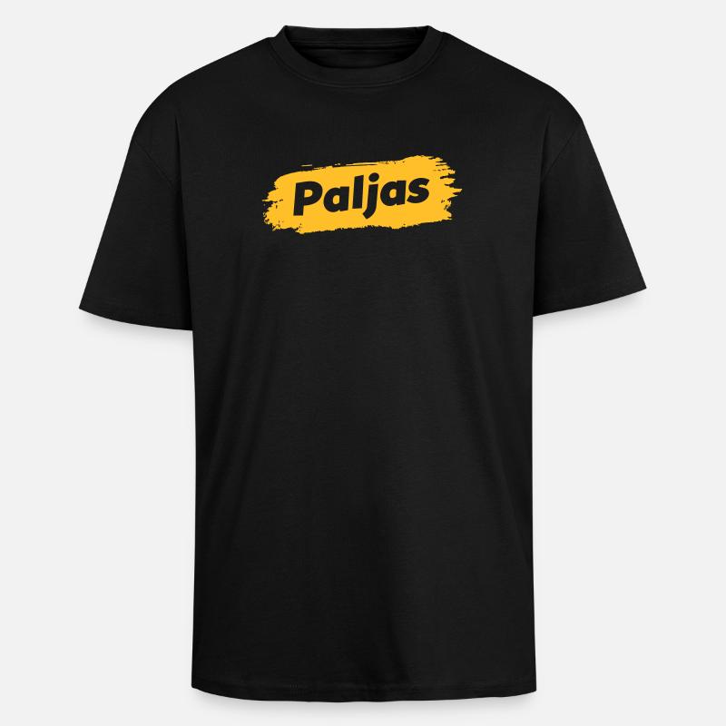 Paljas - Dialecte anversois - T-shirt unisexe oversize épais - noir