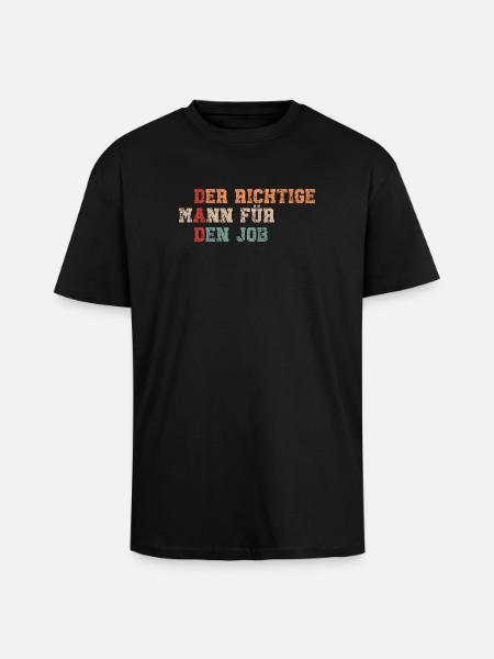 Dad - lustiger Spruch - Oversized Heavyweight Unisex T-Shirt - Schwarz