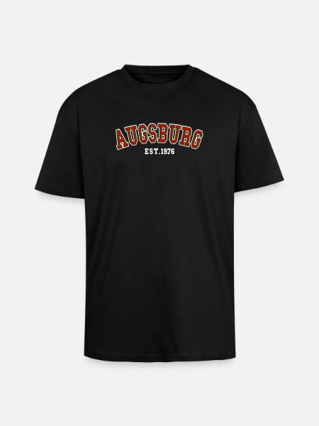 Augsburg Est. 1976 - Unisex Oversized Heavyweight T-shirt - black