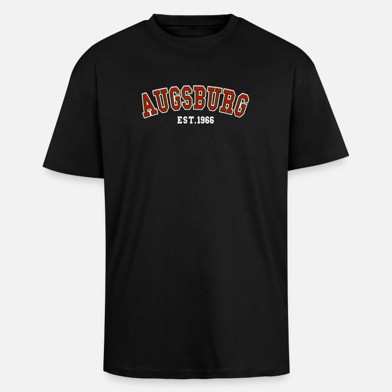 Fondé à Augsbourg en 1966 - T-shirt unisexe oversize épais - noir