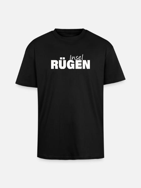 INSEL RÜGEN - Oversized Heavyweight Unisex T-Shirt - Schwarz
