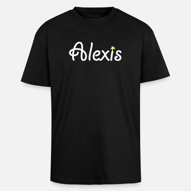 Alexis - Oversized Heavyweight Unisex T-Shirt - Schwarz