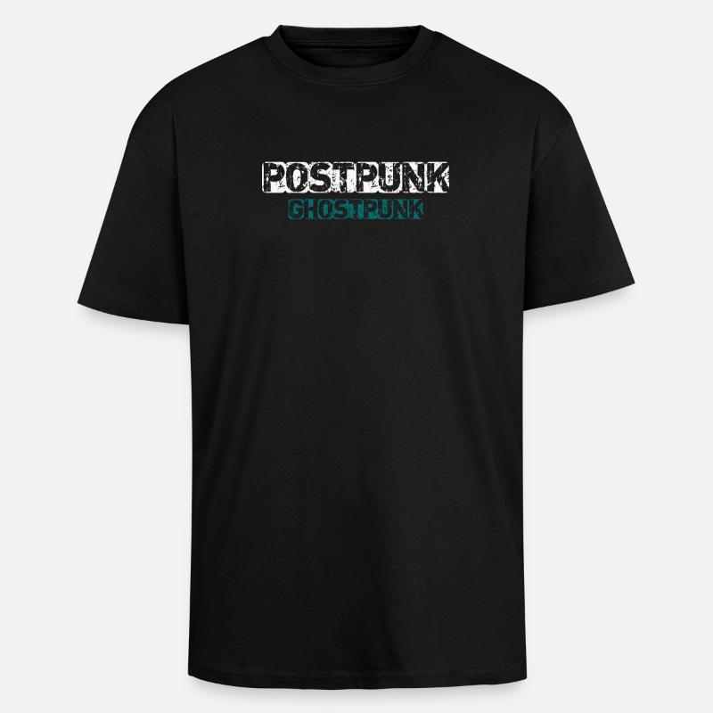 Postpunk Ghostpunk - Oversized Heavyweight Unisex T-Shirt - Schwarz