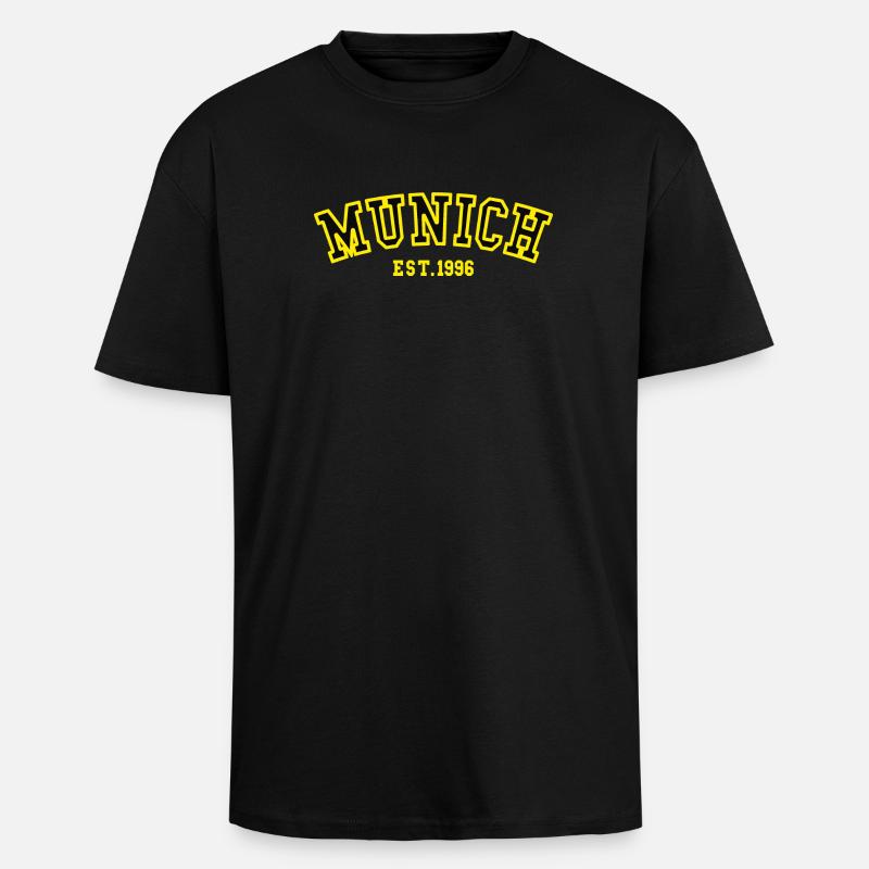München, gegründet 1996 - Oversized Heavyweight Unisex T-Shirt - Schwarz