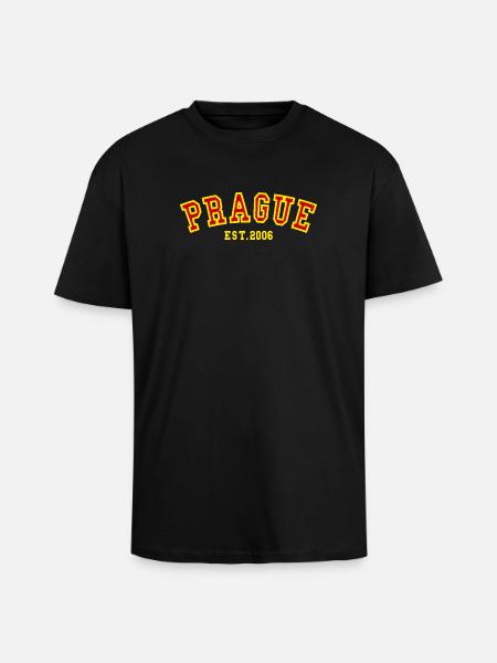Prague Est. 2006 - Unisex Oversized Heavyweight T-shirt - black