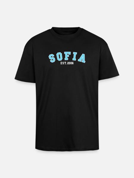 Sofia Est. 2006 - Unisex Oversized Heavyweight T-shirt - black