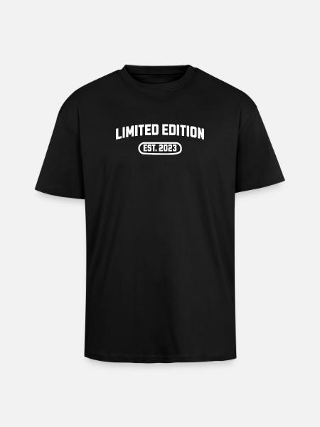 Édition limitée anniversaire 2023 - T-shirt unisexe oversize épais - noir