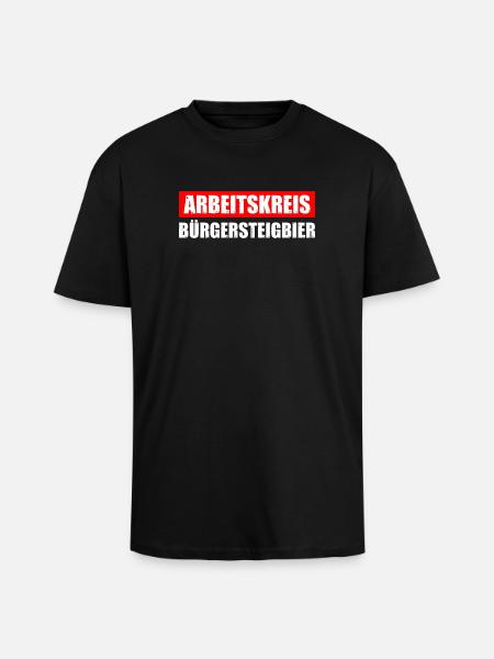Arbeitskreis Bürgersteigbier Ortskontrollfahrt OKF - Oversized Heavyweight Unisex T-Shirt - Schwarz
