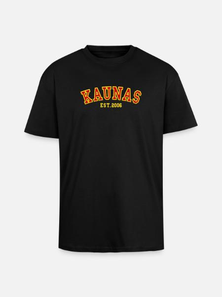 Kaunas Est. 2006 - Unisex Oversized Heavyweight T-shirt - black