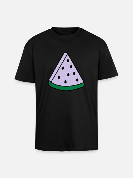 watermelon - Unisex Oversized Heavyweight T-shirt - black