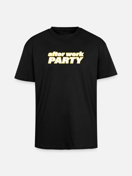 SOIRÉE AFTER WORK - T-shirt unisexe oversize épais - noir