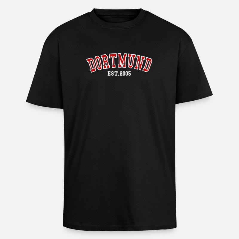 Dortmund Est. 2005 - T-shirt unisexe oversize épais - noir