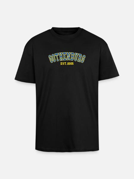 Gothenburg Est. 2005 - Unisex Oversized Heavyweight T-shirt - black