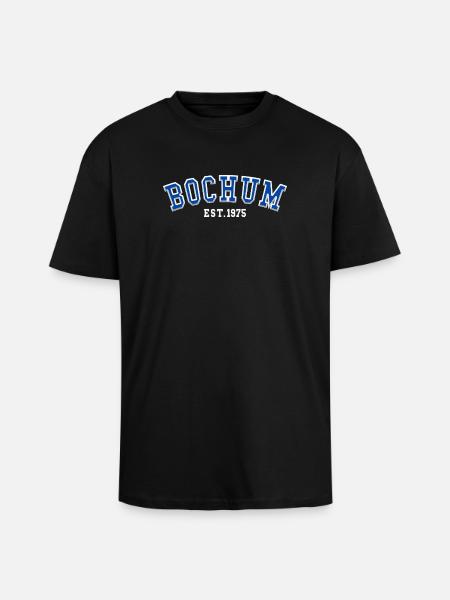 Bochum Est. 1975 - Unisex Oversized Heavyweight T-shirt - black