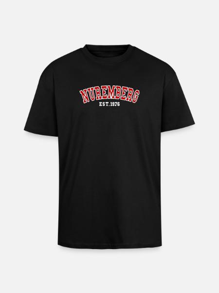 Nuremberg Est. 1976 - Unisex Oversized Heavyweight T-shirt - black
