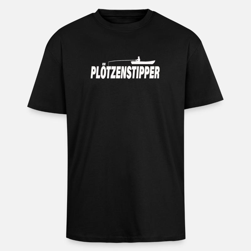 PLÖTZENSTIPPER - Oversized Heavyweight Unisex T-Shirt - Schwarz