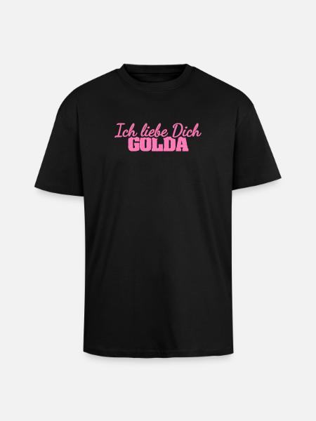 Chère Golda, - T-shirt unisexe oversize épais - noir