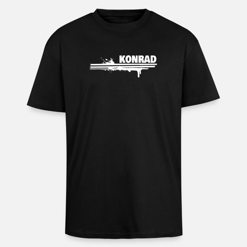 Malerei Konrad - Oversized Heavyweight Unisex T-Shirt - Schwarz