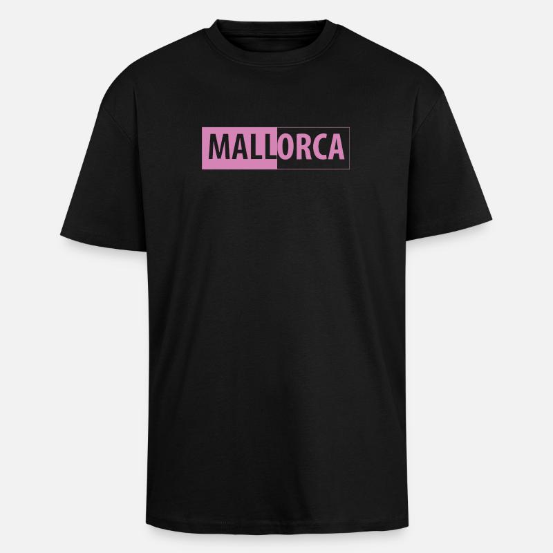 MALLorca im Kasten (pink) - Oversized Heavyweight Unisex T-Shirt - Schwarz