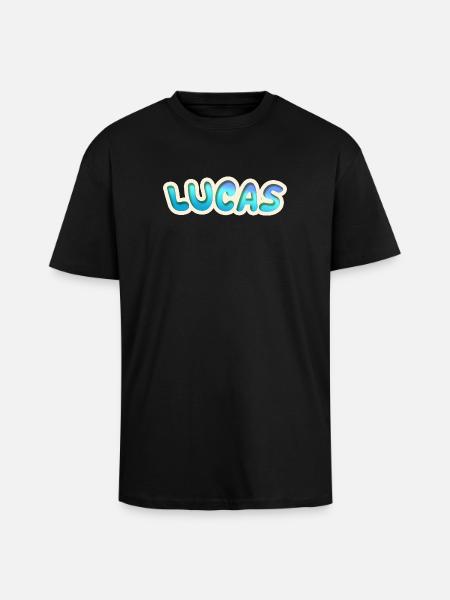 Lucas als Beruf - Oversized Heavyweight Unisex T-Shirt - Schwarz