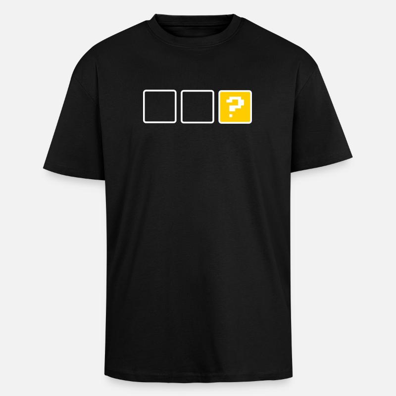 empty box - Unisex Oversized Heavyweight T-shirt - black