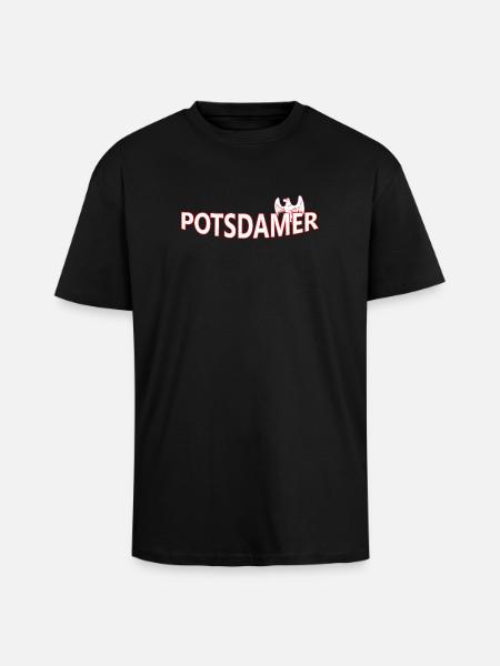 POTSDAMer - T-shirt unisexe oversize épais - noir