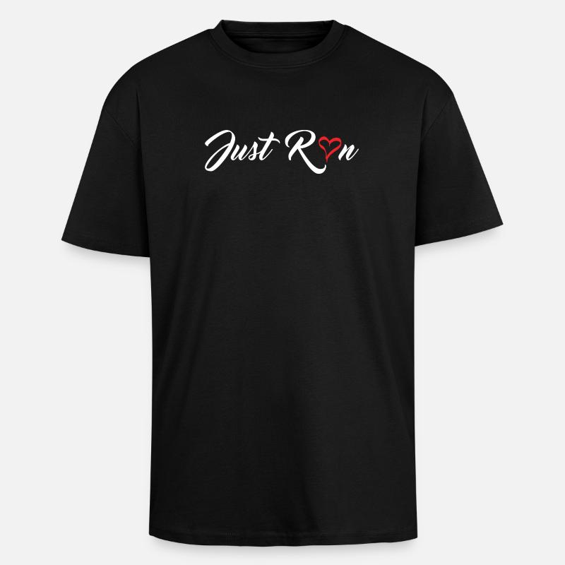 Cours juste - T-shirt unisexe oversize épais - noir