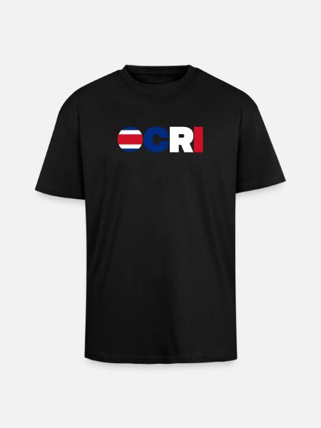 Costa Rica - T-shirt unisexe oversize épais - noir
