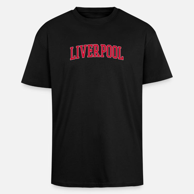 Liverpool Uk - Oversized Heavyweight Unisex T-Shirt - Schwarz