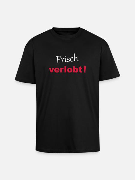 Frisch verlobt! - V2 - Oversized Heavyweight Unisex T-Shirt - Schwarz