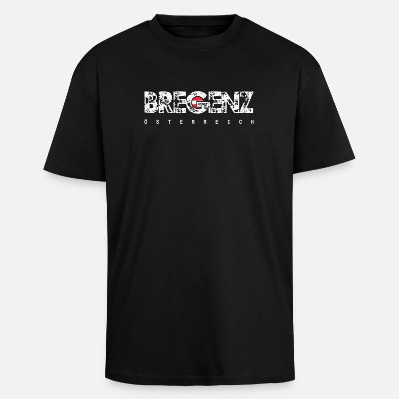 Bregenz - Oversized Heavyweight Unisex T-Shirt - Schwarz