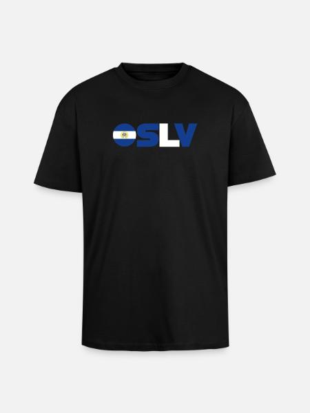 El Salvador - Unisex Oversized Heavyweight T-shirt - black