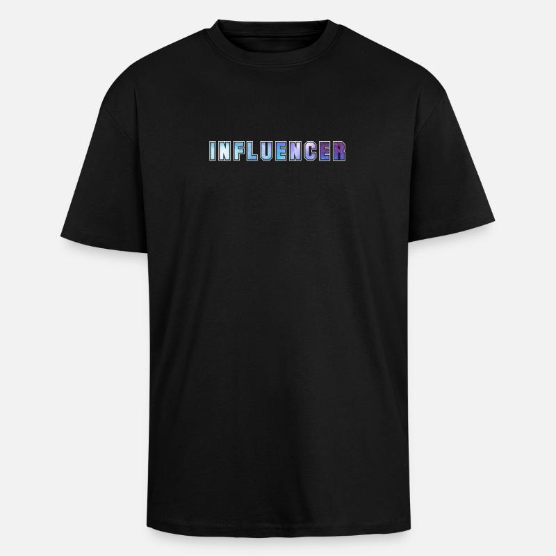 Influencer - Oversized Heavyweight Unisex T-Shirt - Schwarz