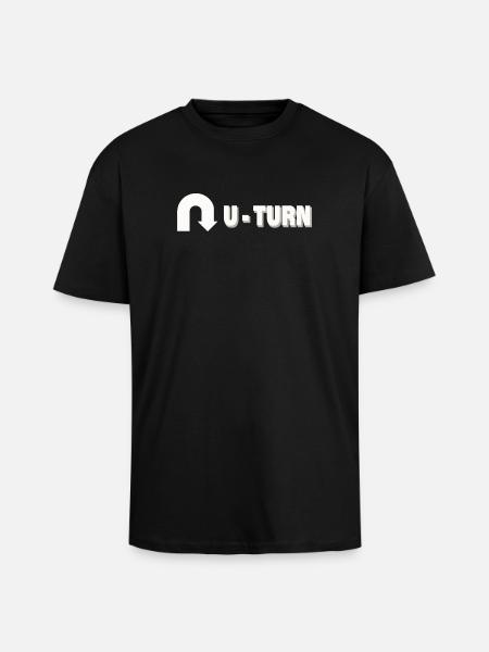DEMI-TOUR - T-shirt unisexe oversize épais - noir