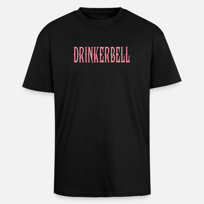 Drinkerbell - Oversized Heavyweight Unisex T-Shirt - Schwarz