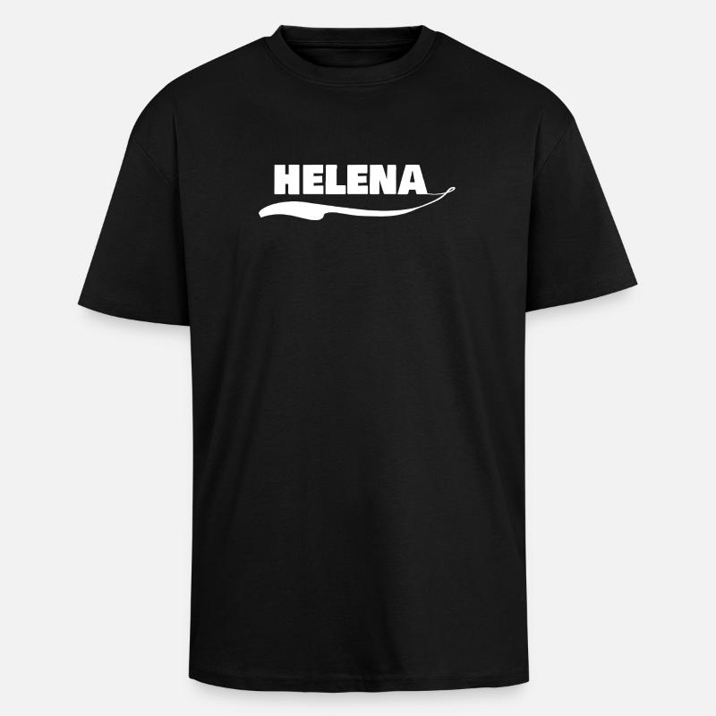 Helena as a first name - Unisex Oversized Heavyweight T-shirt - black