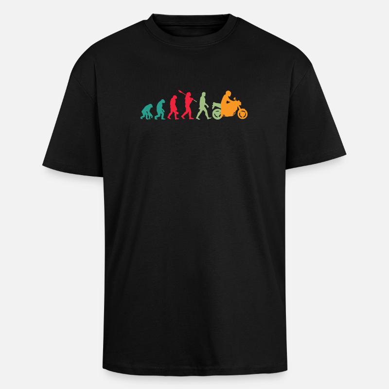 Evolution! Motorrad Geschenk Idee Bikes - Oversized Heavyweight Unisex T-Shirt - Schwarz
